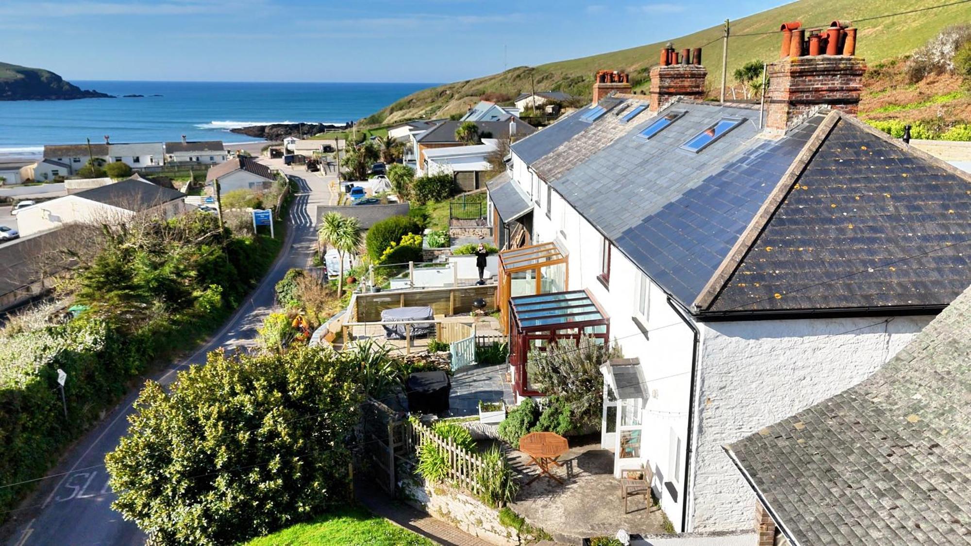 Cosy Beachside Cottage Bigbury Exterior photo